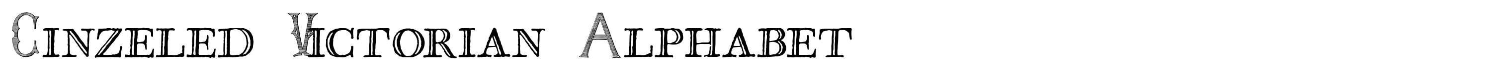 Cinzeled Victorian Alphabet
